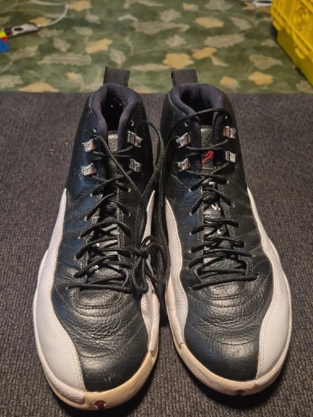 Jordan Black and White High-Top Sneakers
